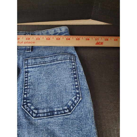 Womens Wide Leg Jeans Medium Wash 4 Pocket Size 8 - Picture 7 of 12